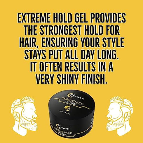 Professional Hair Styling Gel Extreme Hold