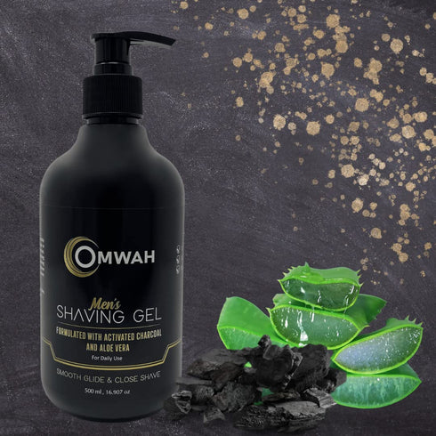 Charcoal Shaving Gel with Aloe Vera