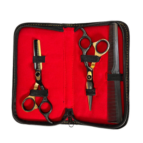 Professional 6.5" Hair Cutting Scissors and Thinners Kit